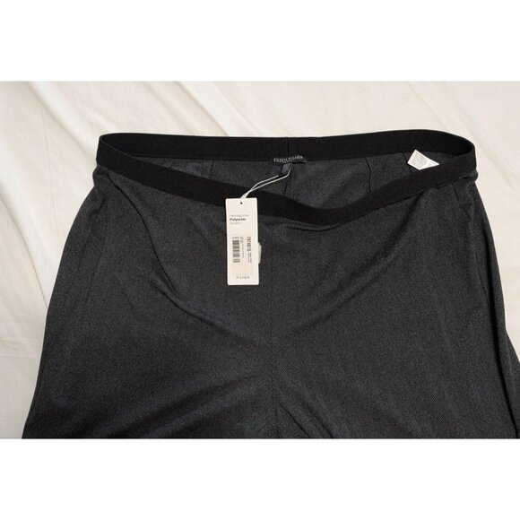 Nwt Eileen Fisher Charcoal Gray Herringbone Tweed Leggings 1X Polyester Stretch - Picture 15 of 15